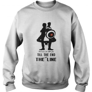 Captain America and Bucky Barnes because Im with you till the end of the line Sweatshirt