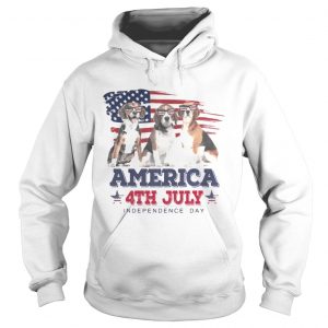 Cool Beagle America 4th July Independence Day Hoodie