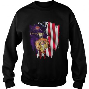 Crown Royal inside American flag Sweatshirt