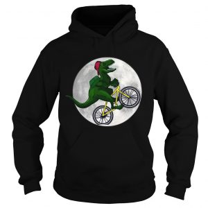 Dinosaurs Ride Bicycles On The Moon Hoodie