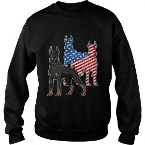 Doberman Dog Flag Sweatshirt