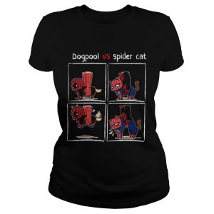 Dogpool and Spider Cat Deadpool and Spiderman Ladies Tee