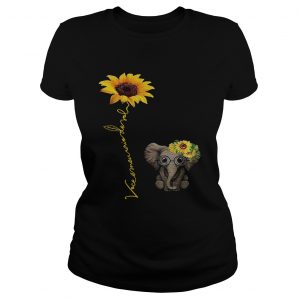 Elefanta girassol vocmeu raio de sol camisa Ladies Tee