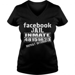 Facebook Jail inmate 48151623 repeat offender Ladies Vneck