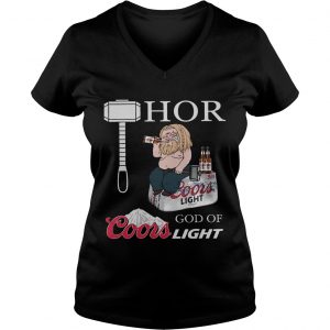 Fat Thor God Of Coors Light Ladies Vneck