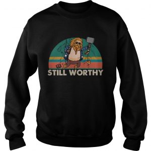 Fat Thor still worthy vintage sunset Sweatshirt