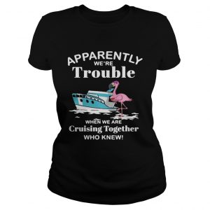 Flamingo apparently were trouble when we are cruising together who knew Ladies Tee
