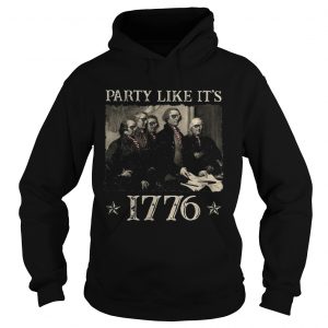 Four American Presidents party like it 1776 Hoodie