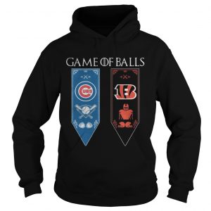 Game of Thrones game of balls Chicago Cubs and Cincinnati Bengals Hoodie