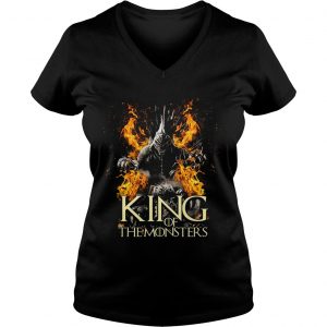 Godzilla King of the monster Game of Thrones Ladies Vneck