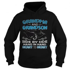 Grandma and Grandson side by side hand in hand heart to heart Hoodie