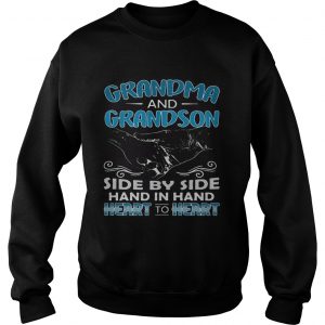 Grandma and Grandson side by side hand in hand heart to heart Sweatshirt
