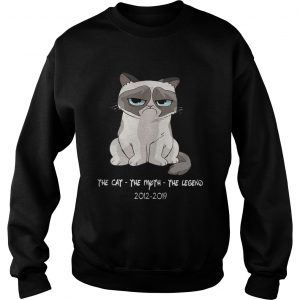 Grumpy the cat the moth the legend 2012 2019 Sweatshirt