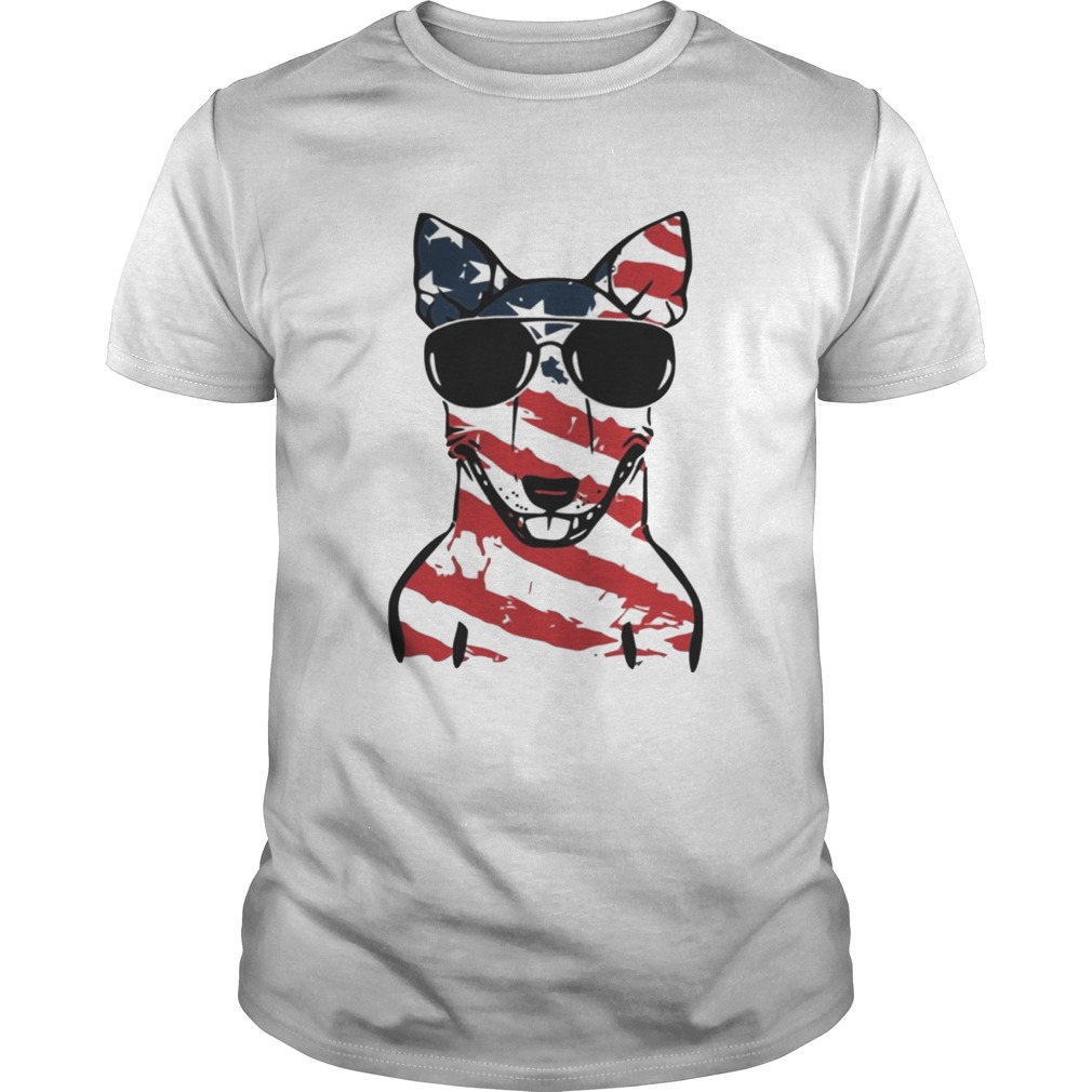 4th Of July Bull Terrier American Flag Shirt