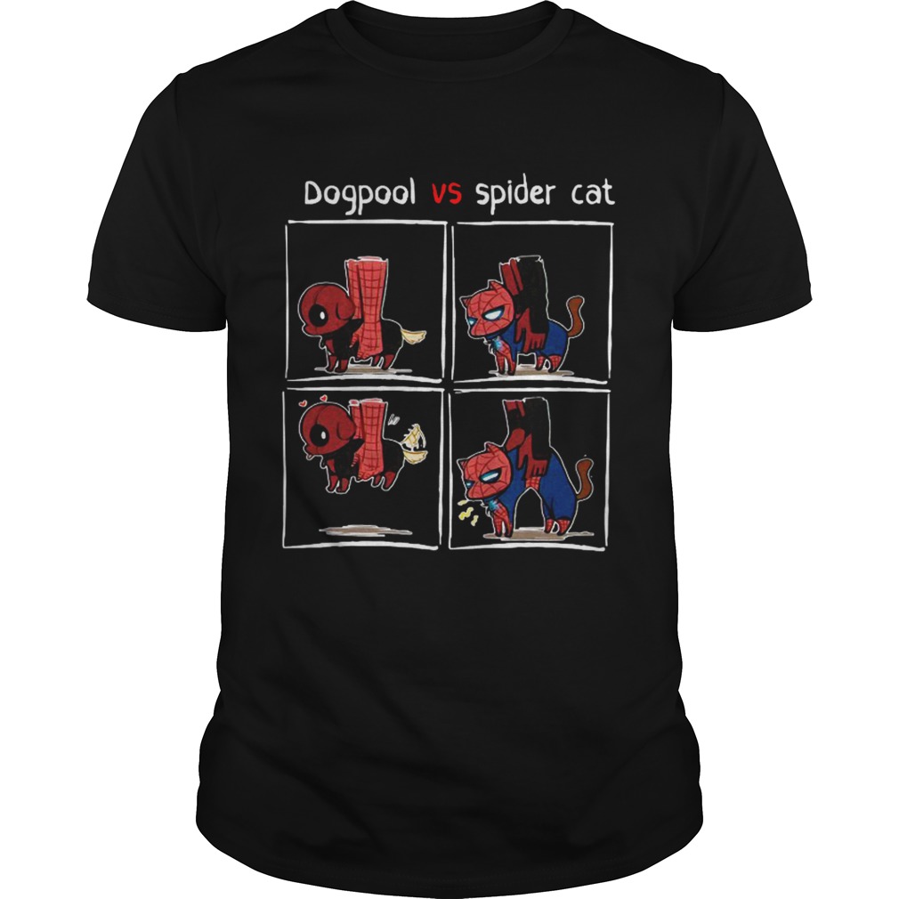 Dogpool and Spider Cat Deadpool and Spiderman shirt