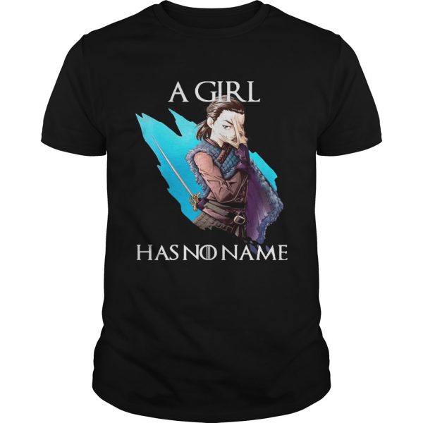 Guys Game Of Thrones Arya Stark A Girl Has No Name Shirt