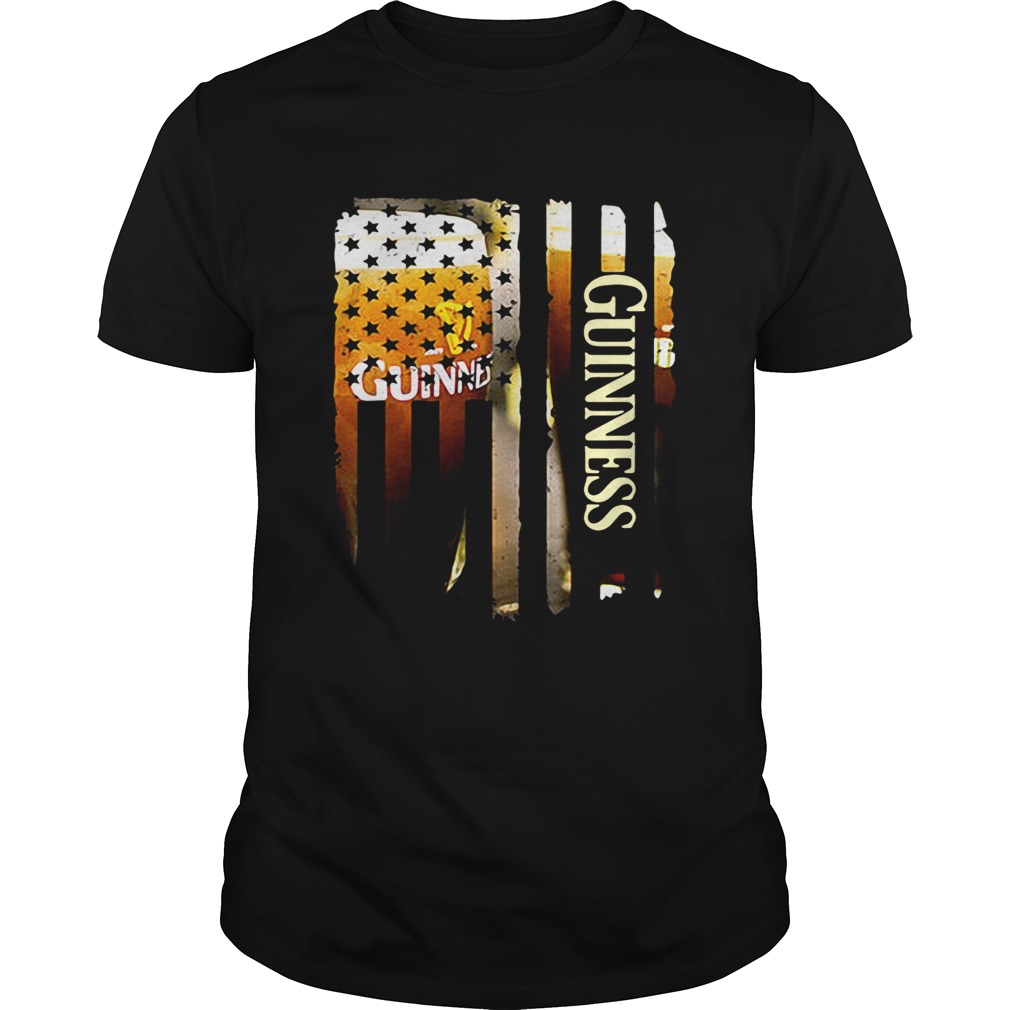 Guinness America flag shirt