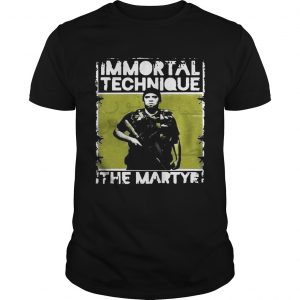 Guys Immortal technique The Martyr shirt