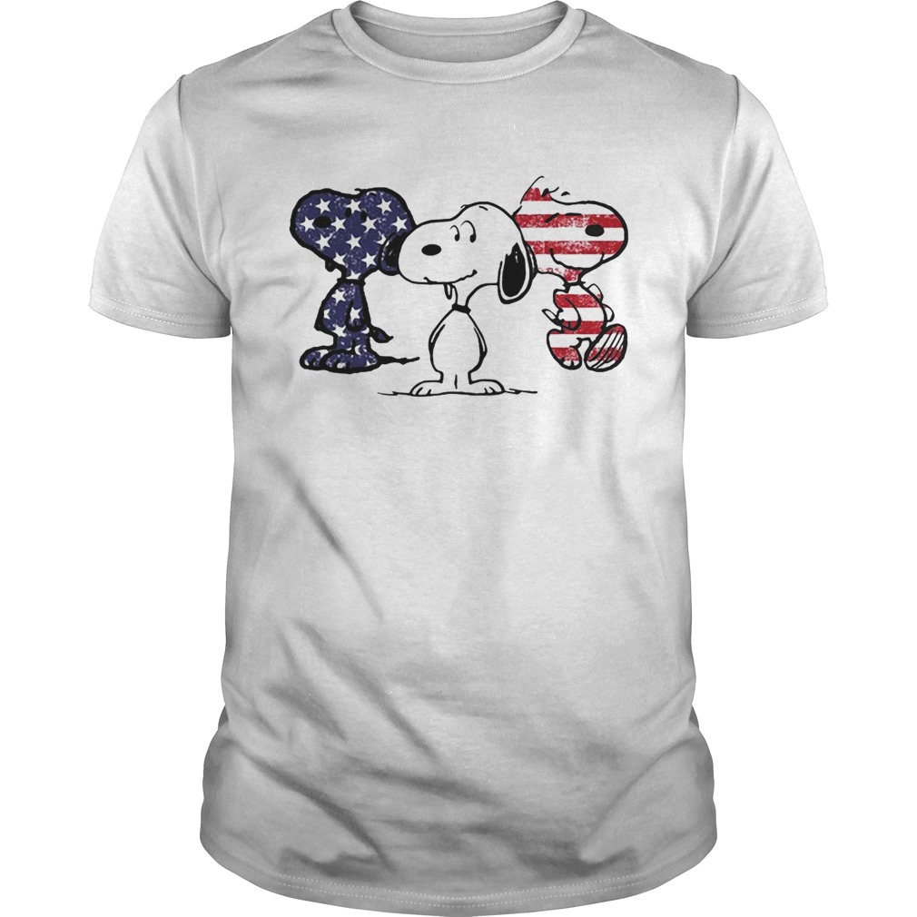 Independence day 4th of July Snoopy beauty America flag shirt