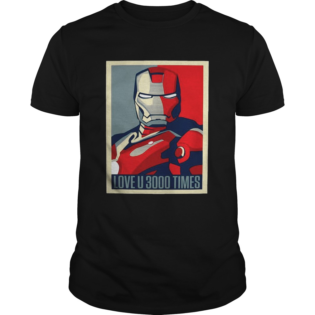 Iron Man I love u 3000 times shirt