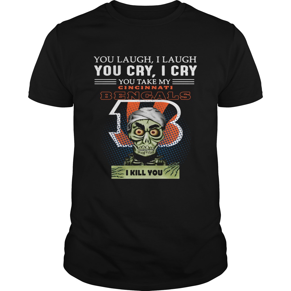 Jeff Dunham Achmed the Dead Terrorist laugh cry Cincinnati Bengals I kill you shirt