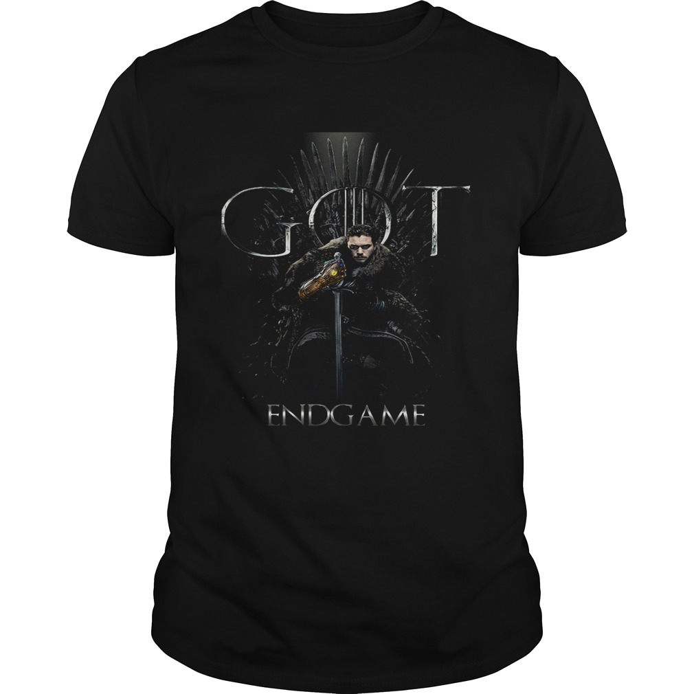 Jon Snow GOT Game of Thrones and Avengers Endgame shirt