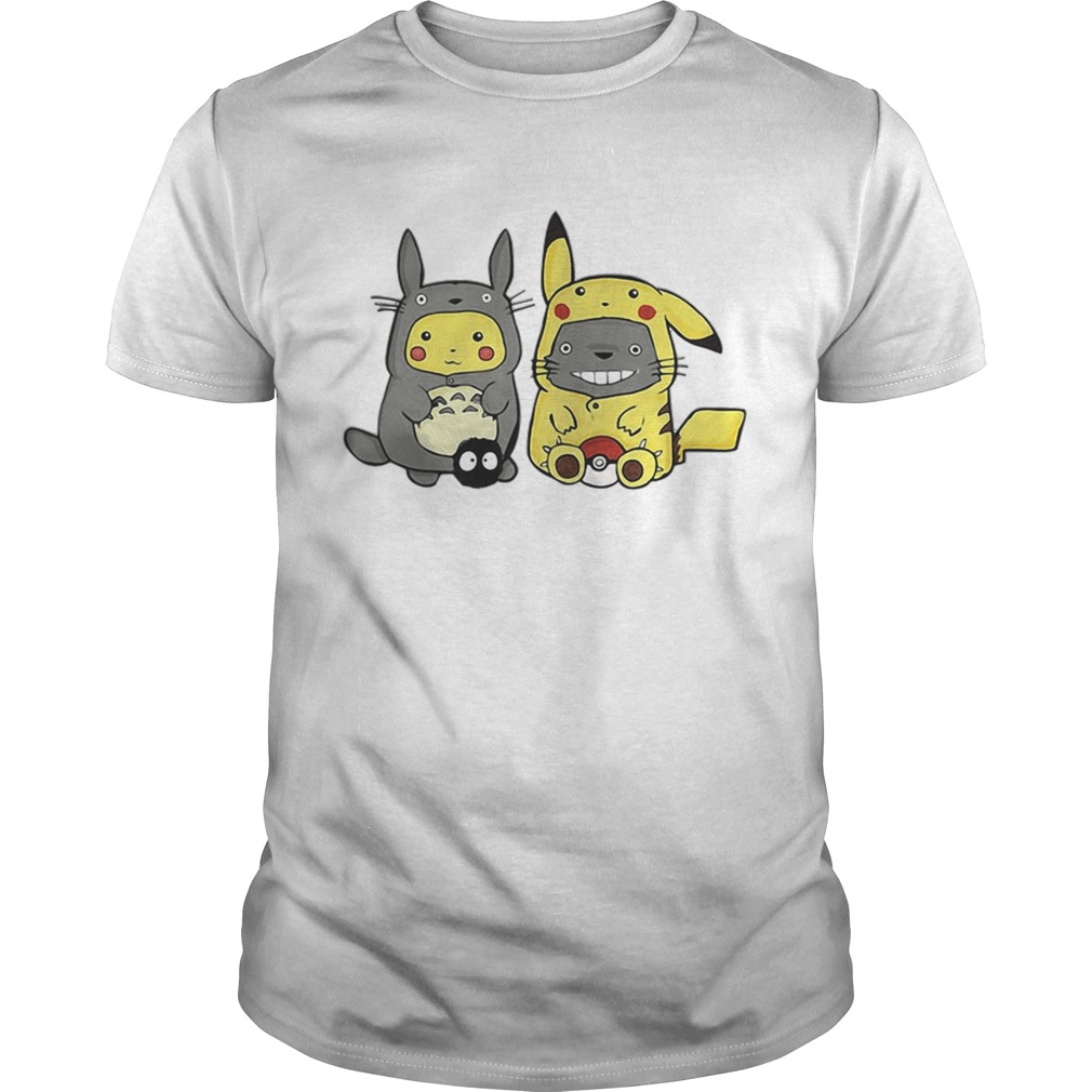 Pikachu and Totoro we are best friend shirt