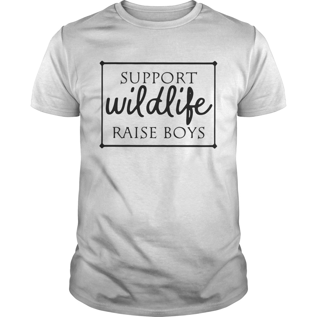 Support wildlife raise boys shirt