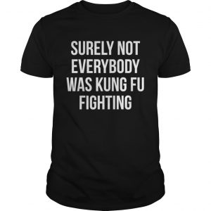 Guys Surely not everybody was kung fu fighting shirt