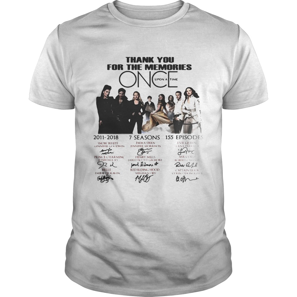 Thank you for the memories once upon a time shirt