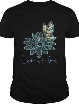 The Beatles Flower Butterfly Let It Be shirt