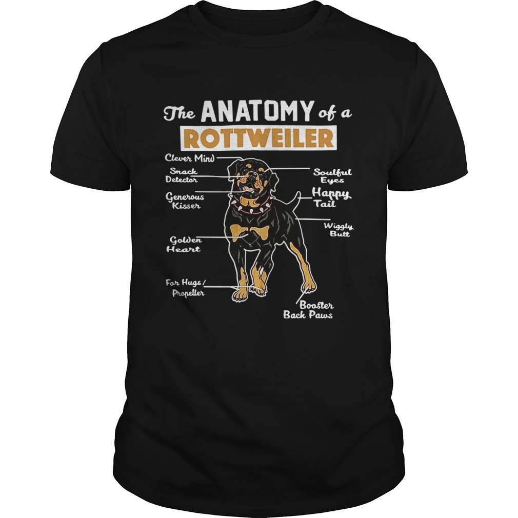 The anatomy of a Rottweiler clever mind soulful eyes snack detector shirt