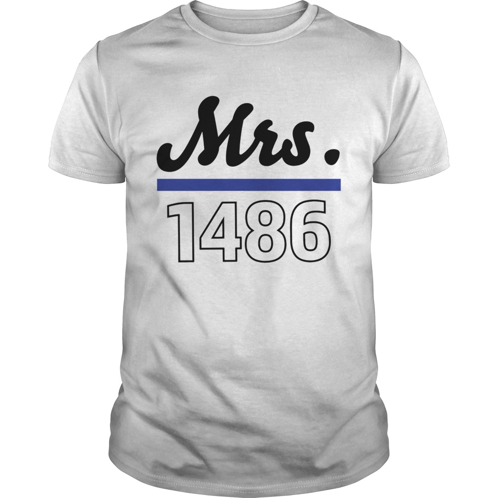 Thin blue line police Mrs 1486 shirt