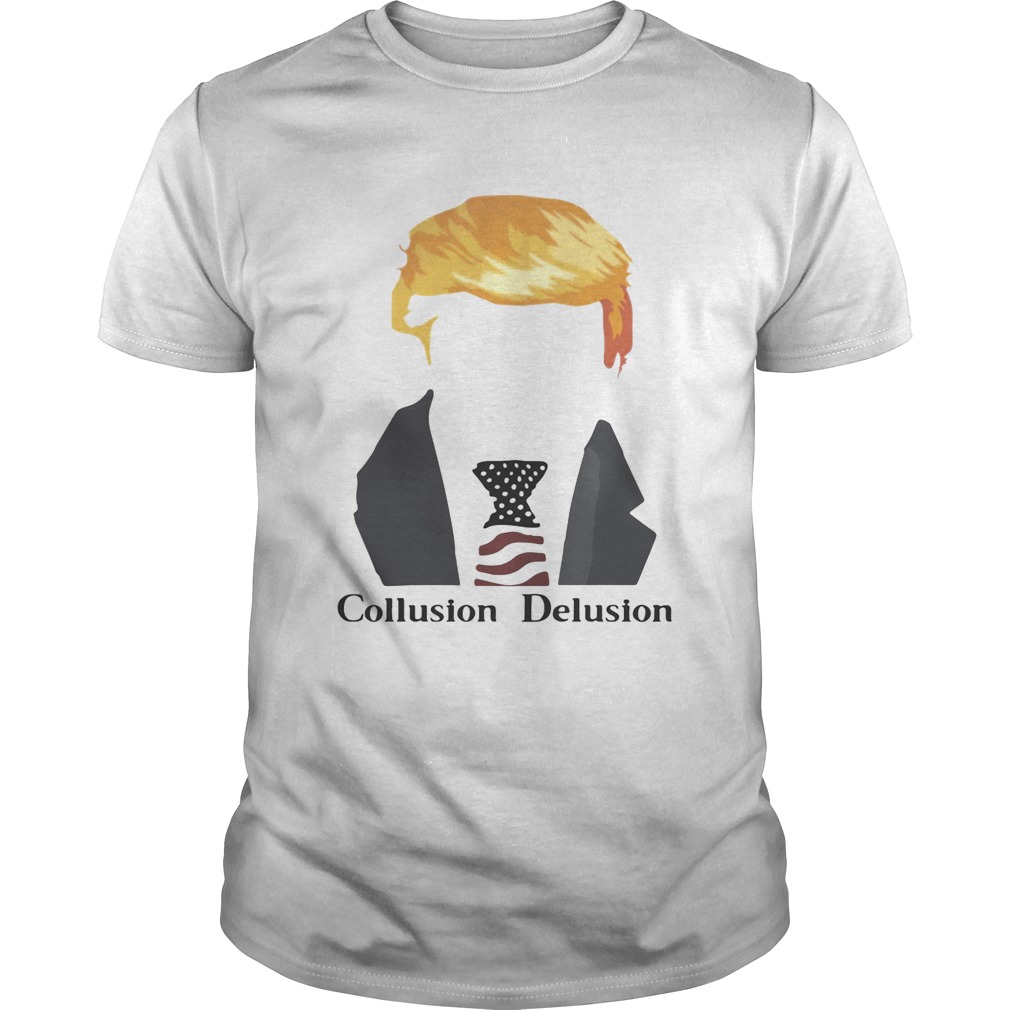 Trump collusion delusion America Flag shirt