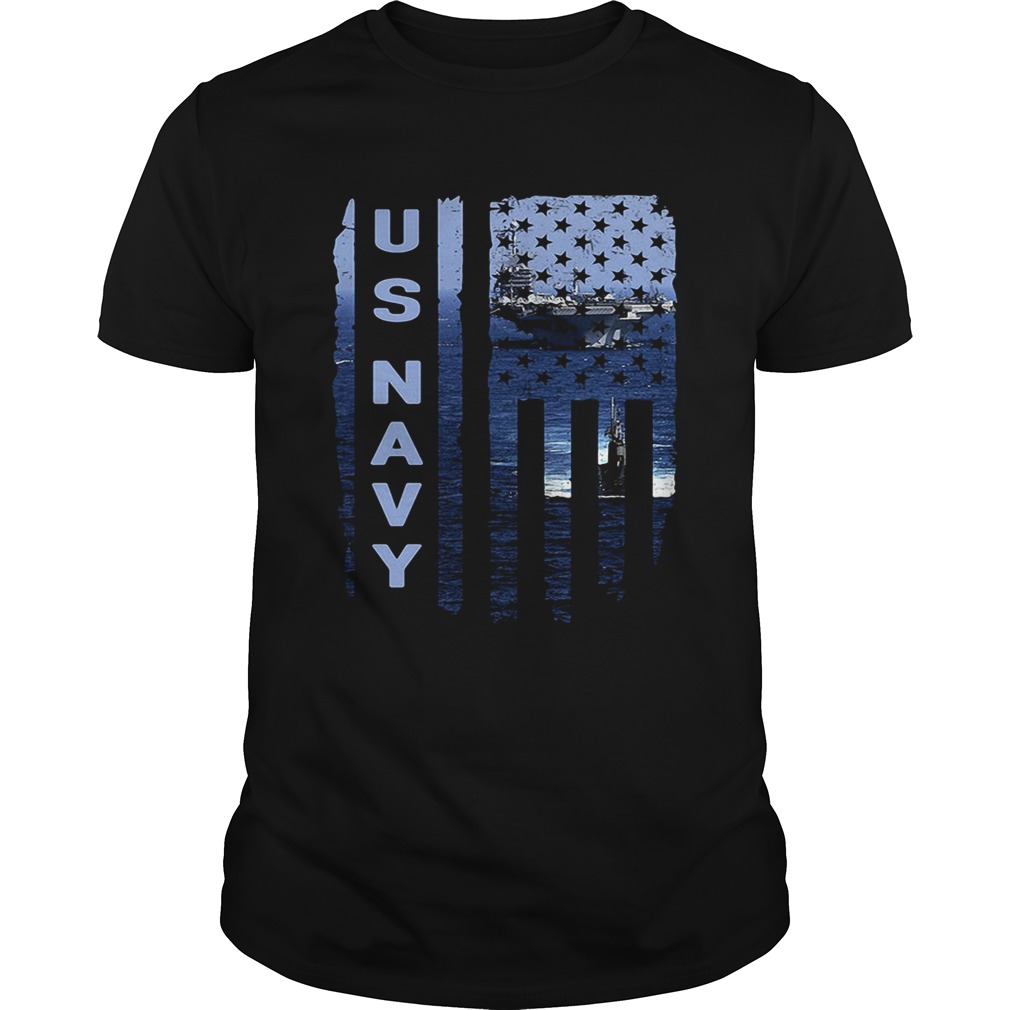 US Navy American flag shirt