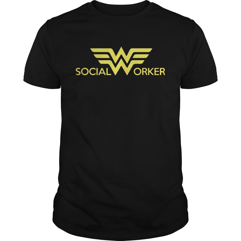 Wonder woman social worker shirt
