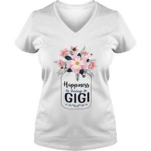 Happiness Is Being A GiGi Ladies Vneck