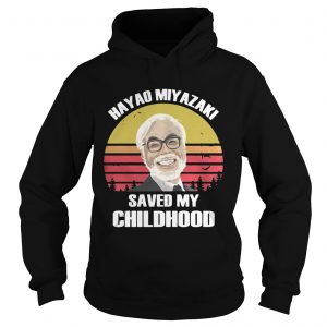 Hayao Miyazaki saved my childhood sunset Hoodie