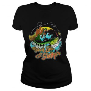 Hook line and sinker forest and sea Ladies Tee