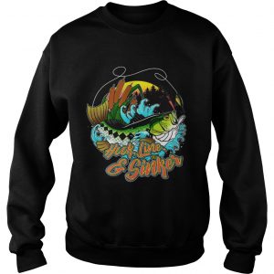 Hook line and sinker forest and sea Sweatshirt