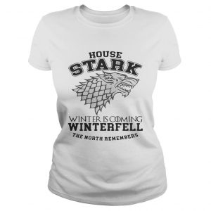 House Stark winter is coming Winterfell The North remembers Ladies Tee