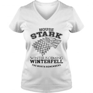 House Stark winter is coming Winterfell The North remembers Ladies Vneck