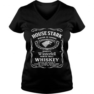 House Stark winter is coming quality Winterfell North wall Whiskey Game of Thrones Ladies Vneck