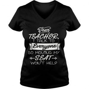 I Talk To Everyone So Moving My Seat Wont Help Youth Ladies Vneck