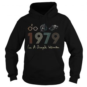 Im a simple woman Harry potter Avengers and Game of Thrones 1979 Hoodie