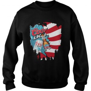 Independence Day 4th Of July Coors Light America Flag SweatShirt