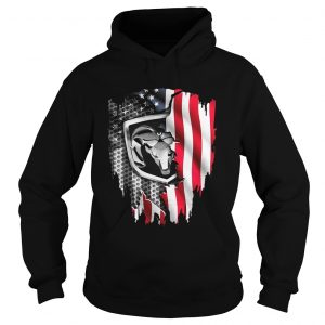 Independence Day 4th of July Dodge Ram Head America Flag Hoodie