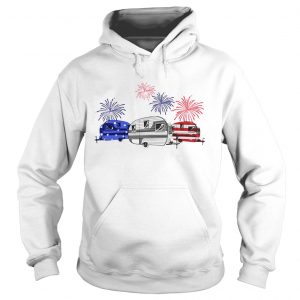 Independence day 4th of July camping beauty America flag Hoodie