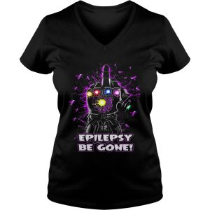 Infinity Gauntlet Epilepsy be gone Ladies Vneck