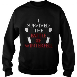 Longclaw of Jon Snow I survived the battle of Winterfell Game of Thrones Sweatshirt